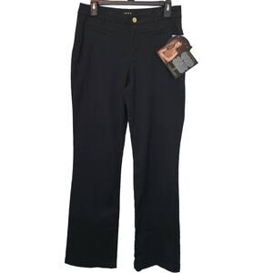 Iman Global Chic Women's Black Boot Cut Pants Size 10